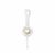 925 Sterling Silver Peg with Freshwater Cultured Pearl Bail Round Approx 3mm