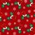 Rose & Hubble Christmas Mittens Metallic Red Fabric 0.5m