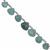 32cts Grandidierite Faceted Heart Approx 5.50 to 9mm, 26cm Strand with Spacers 