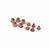 Rose Gold Plated Base Metal Screwback Buttons For Leather, 7mm (5 pairs)