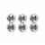 925 Sterling Silver Chain Stopper Beads, 3mm, 3pcs 