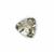 0.64cts Green Amethyst 925 Sterling Silver Triangle Collet, approx. 8x8mm