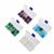 Quad Box Sets -Gemstone with Glass Beads and Storage Boxes, Blue, Purple, Green, and White