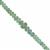 11cts Zambian Emerald Graduated Rondelles Approx 2.50 to 5mm, 10cm Strand