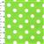 Lime Polka Dots on Cotton Poplin Fabric 0.5m