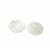 White Shell Flat Coin Approx 20mm, Pack of 2
