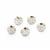 925 Sterling Silver Diamond Cut Spacer Beads, Approx 5mm, Pack of 5