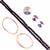 White/Purple Rivoli & Purple Translucent Faceted Glass Wire Wrapping Project With Downloadable Instructions By Ellie Gallagher