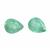 0.45cts Zambian Emerald 5x4mm Pear Pack of 2 (O)