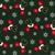 Rose & Hubble Christmas Mittens Metallic Green Fabric 0.5m
