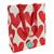 Shopping Bag Red Hearts