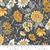 Moda Honey & Lavender Beautiful Blooms Charcoal Fabric 0.5m