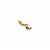 Gold Plated 925 Sterling Silver Bail With Peg Set With Swarovski Crystals