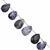75cts Sodalite Top Side Drill Graduated Faceted Heart Approx 11 to 16mm, 16cm Strand with Spacers