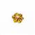 Baltic Amber Sterling Silver Carved Flower Pendant, 23mm
