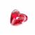 Preciosa Raspberry Lampwork Heart Bead Approx. 23x24mm (1pk)