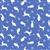 Lewis & Irene Tomtens Forest Friends Collection Rabbits Blue Fabric 0.5m