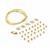 Gold Plated 925 Sterling Silver White Topaz and Spacer Bead Bracelet Project, 37pcs With Downloadable Instructions By Claire Macdonald