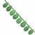 55cts Chrysoprase Faceted Drops Approx 9x5 to 13x7mm, 19cm Strand