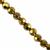 Gold Faceted Rounds Glass Beads, Approx 8mm, 38cm 