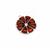 Baltic Cognac Amber Orange Pendant, Approx. 23mm