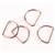 Debbie Shore D Rings Silver 25mm (Pack of 4)