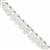 85cts Clear Quartz Smooth Drops Approx 7x5 to 11x7mm, 20cm Strand With Spacers