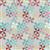 Poppie Cotton Hopscotch & Freckles Squares Blue Fabric 0.5m