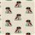 Chihuahua All-Over Linen Look Red Glasses Fabric 0.5m