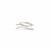 925 Sterling Silver Huggie Claw Ring (for 15mm)