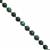 40cts Malachite smooth Round Approx 4 to 5mm 20cm Strand With Spacers