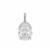 Willow & Tig Collection: 925 Sterling Silver Buddha Head Charm Approx 21x16mm With 6pcs White Zircon Pave Bail