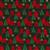 Rose & Hubble Scandi Christmas Trees Metallic Green Fabric 0.5m