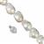 925 Sterling Silver, Twisted Hollow Clasp & White Freshwater Nucleated Cultured Baroque Pearl Project With Instructions By Suzie Menham