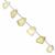 90cts Lemon Quartz Faceted Tumble Approx 12x8 to 21x12mm, 19cm Strand with Spacers