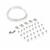 925 Sterling Silver White Topaz and Spacer Bead Bracelet Project, 37pcs With Downloadable Instructions By Claire Macdonald