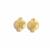 Gold Plated 925 Sterling Silver Flat Round Spacer Bead, Approx 10x8mm - 2pcs 