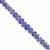 18cts Tanzanite Faceted Rondelles Approx 3x1 to 5x4mm, 10cm Strand 
