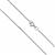 925 Sterling Silver Beaded Chain, Approx 18inch (Pack of 1)