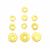 Gold Plated 925 Sterling Silver Rondelles Approx 5 to 8mm 10pcs