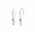 925 Sterling Silver Drop Earrings with Peg and Peridot 