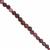 68cts Natural Ruby Rounds Approx 3.5 to 5mm, 37cm Strand