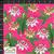 Garden Passion Flowers on Pink Fabric 0.5m