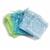 Blue, Green and Aqua Organza Bags, 3 colours, 30pcs (x10 per colour)