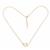 Gold 925 Sterling Silver Butterfly Pendant with 18inch Chain