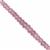 12cts Pink Spinel Faceted Rondelles Approx 2.50x1.40 to 4.50x2.50mm, 10cm Strand 