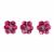 Preciosa Ornela Fuchsia Flower Lamp Beads Approx 18x20mm(3pcs)