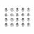 925 Sterling Silver Spacer Beads Approx 3mm - 20pcs