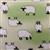 Sheep On Green Fabric 0.5m - exclusive