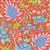 Tilda Bloomsville Flowertangle Persimmon Fabric 0.5m